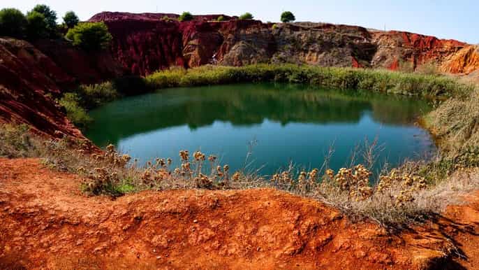 from lecce otranto bauxite quarry punta palascia