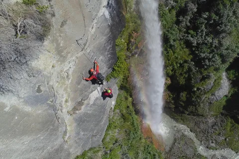 Wanaka: scalata avanzata di 6 ore con la fune delle cascate