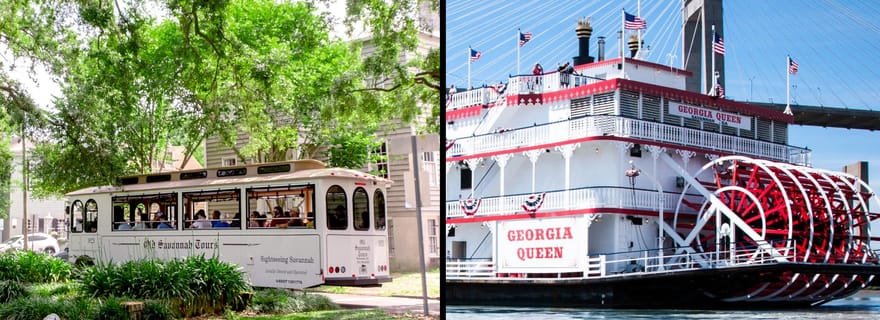 Savannah : croisière dans le port et visite en trolleybus