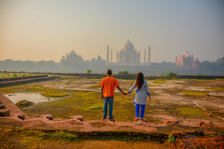 Von Delhi: Taj Mahal und Agra Fort: Ganztägiger Ausflug mit dem AutoTransport, Fahrer und Guide