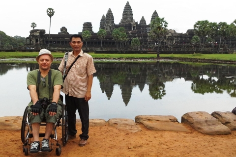 Wypożyczalnia wózków inwalidzkich w Kambodży