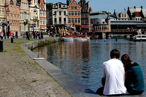 Vanuit Brussel: rondleiding van een hele dag door Gent in het Spaans