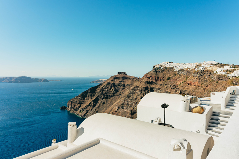 Santorini: begeleide wandeling naar krater en zonsondergang