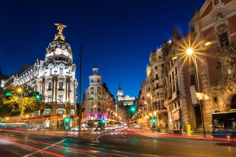 Madrid in de avond: wandeltocht met optionele flamencoshowPrivérondleiding