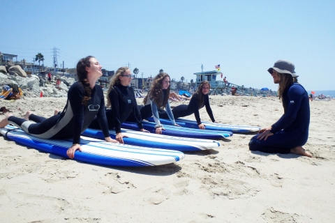 Los Ángeles: Lección de surf en grupo para 4