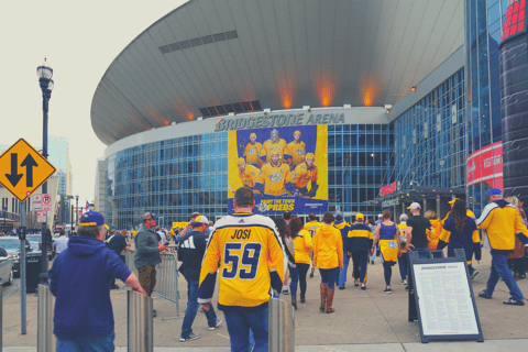 Nashville: Nashville Predators Ice Hockey Game Ticket Upper Sideline