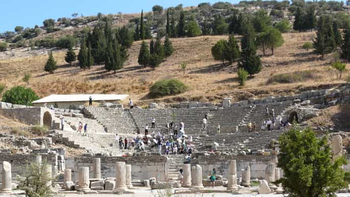 from kusadasi halfday ephesus terraced houses tour