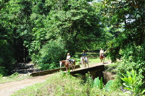 Quepos: Passeggiata a cavallo alle cascate dello sciamano