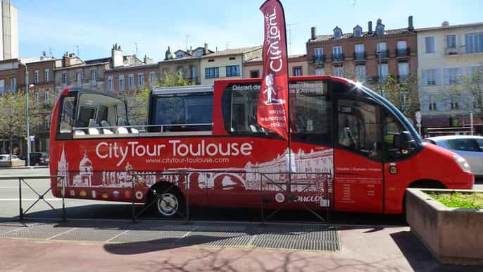 toulouse 70minute city tour by opentop minibus