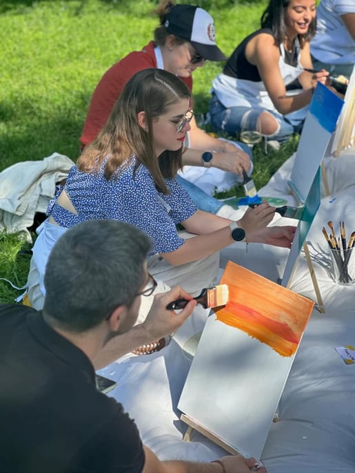 Mailand: Outdoor-Workshop „Paint and Sip“ im Parco Sempione Mailand: ...