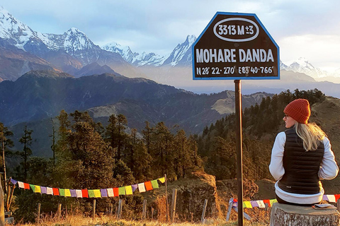 Pokhara: Mohare Danda Community Eco Sunrise Trek with Guide