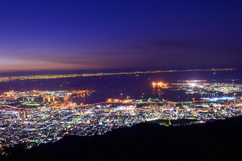 Osaka: Kobe hamn, Mt. Rokko kvällstur, Arima Onsen dagstur