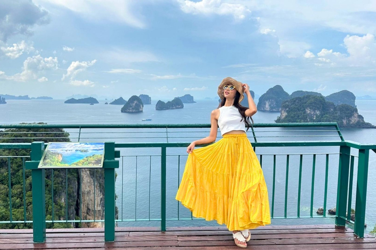 Krabi: Luxury Vintage Wooden Boat Cruise With Island Hopping Private: One day 4 Islands Tour