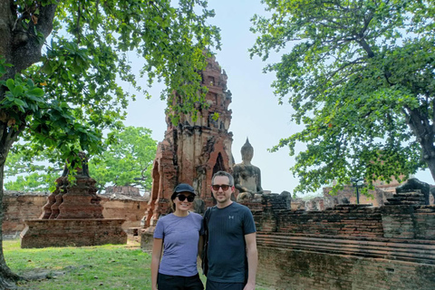 Ayutthaya Sunset Boat &amp; UNESCO-tempel: Flerspråkiga.Privat rundresa på vietnamesiska