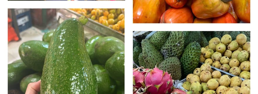 Goûtez aux fruits tropicaux brésiliens sur un marché de Fortaleza