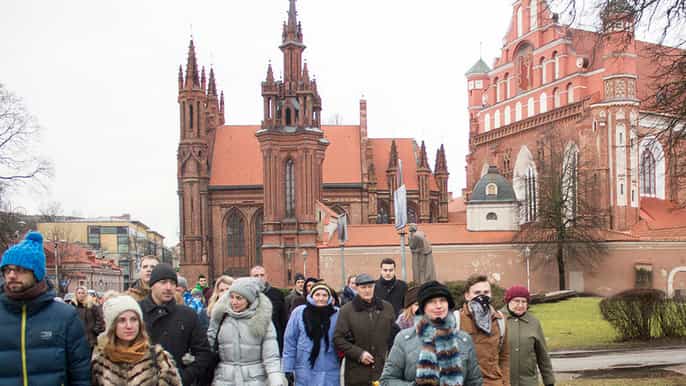 vilnius as mulheres da excursão de 2 horas em vilnius