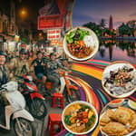 Hanoi: tour guidato serale in moto tra i sapori della città e delle sue strade
