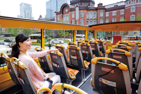 Tokyo: 60min Panoramic Open Top Bus Tour with Audio Guide