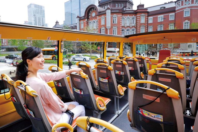 Tokyo: 60min Panoramic Open Top Bus Tour with Audio Guide