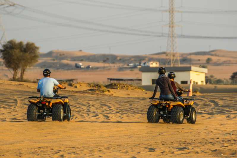 From Dubai: Desert Safari, BBQ, Quad Biking, Shisha & Drinks | GetYourGuide