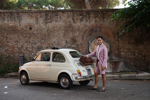 Rome : Visite guidée de la Fiat 500 avec photographeVisite privée