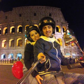 Explore Rome by Night with a Vespa