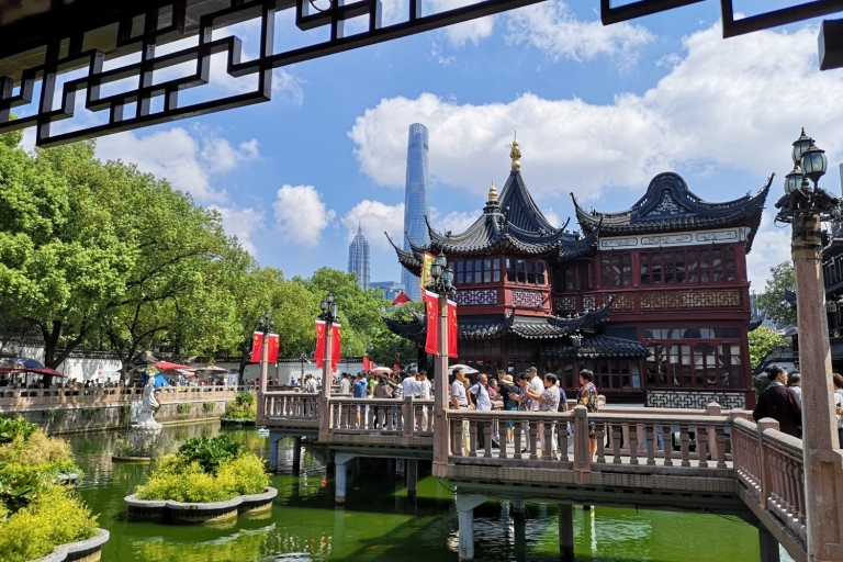 Shanghái: tour privado a pie por el jardín Yu y el templo del Dios de la ciudadTour solo con recogida en el hotel