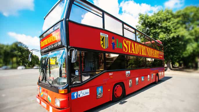 tour en autobús turístico por leipzig con tour a pie