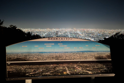Osaka : visite nocturne du mont Ikoma avec la ligne d'horizon