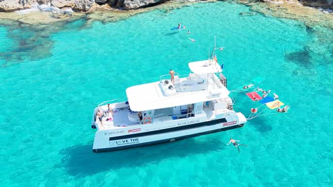 Palma: Catamarán de lujo con aperitivos, bebida, SUP y snorkel