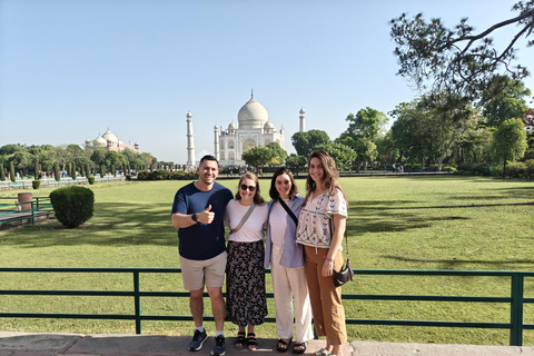 Delhi: Taj Mahal, Agra Fort and Elephant Sanctuary Day Tour From Delhi: Private Car, Driver, Guide, Entry Fees and Meal