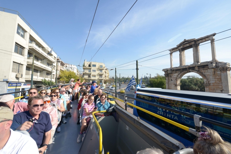 Athens, Piraeus, and Coastline: Blue Hop-On Hop-Off Bus Athens, Piraeus & Coastline Family (2 Adults, 3 Children)