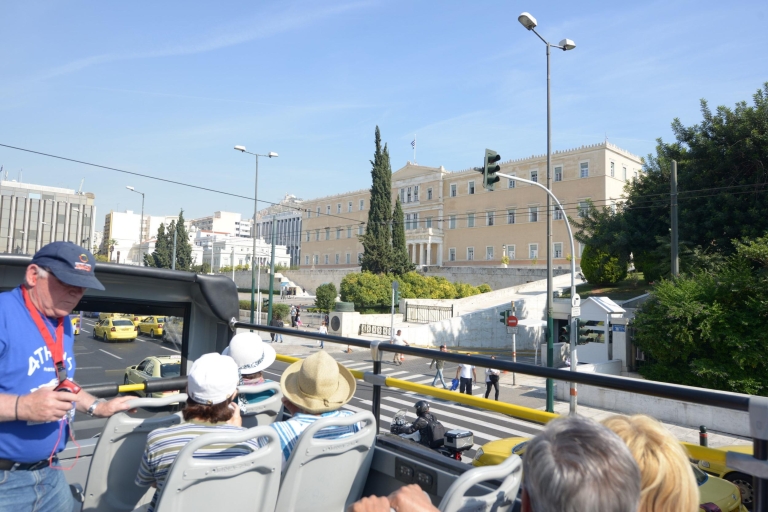 Athènes, le Pirée et le littoral : bus bleu à arrêts multiplesAthènes, le Pirée et le littoral pour 2 adultes et 3 enfants