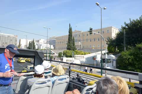 Athens, Piraeus, and Coastline: Blue Hop-On Hop-Off Bus