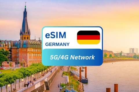 Düsseldorf : Germany eSIM Tourist Roaming Data Plan3G/15 jours
