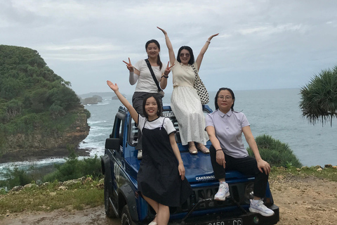 Mount Merapi Sunrise, Jomblang Cave & Timang Beach