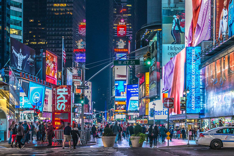 NYC: Nocna wycieczka autobusem piętrowymWycieczka nocna po Nowym Jorku z audioprzewodnikiem