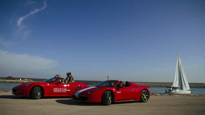 barcelona ferrari driving jet ski experience