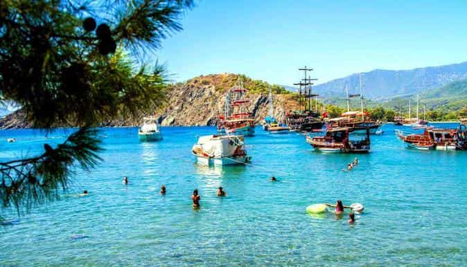fullday phaselis boat trip from antalya with lunch