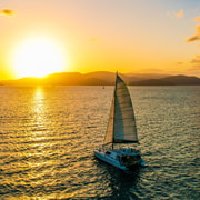 Airlie Beach: Sunset Sail in Style Catamaran Cruise - BYO