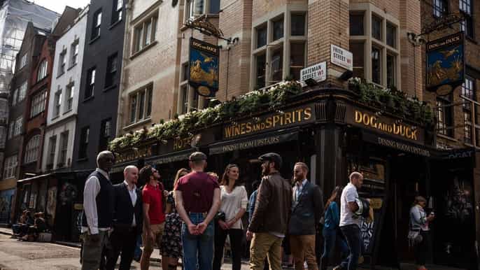 londres turnê de pubs históricos do soho com guia local