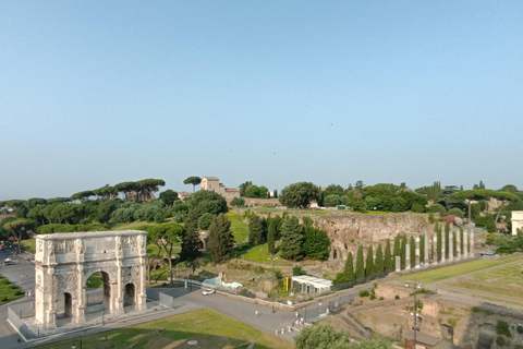 Roma: Tour a piedi del Colosseo, del Palatino e del Foro RomanoTour di gruppo in inglese