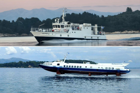 Discover Paxi: Ferries Between Corfu and Paxi Island Corfu Island →→→ Paxi Island (One-Way)