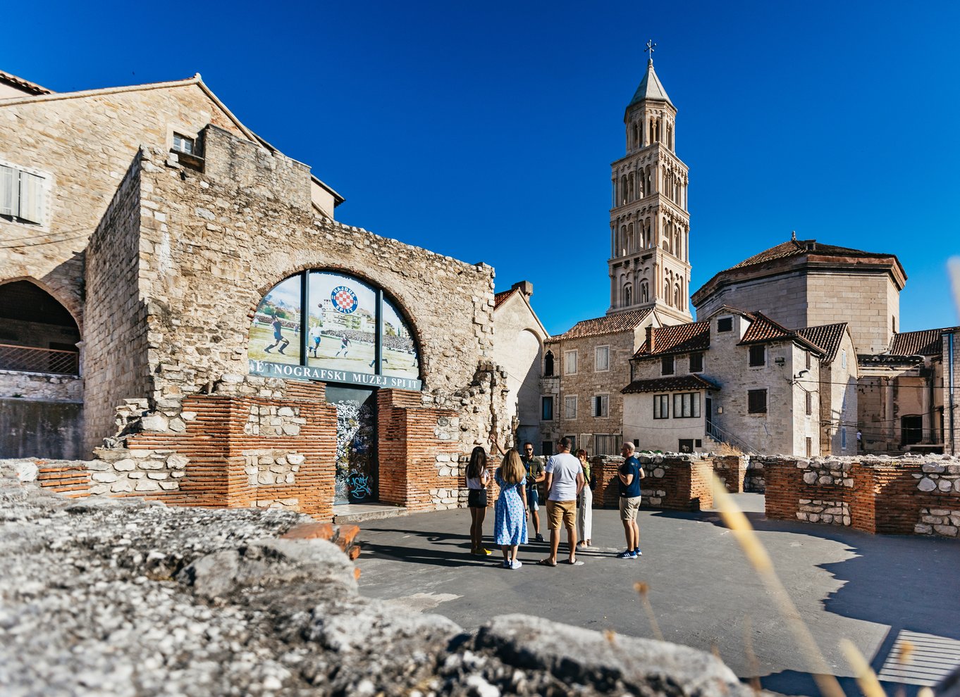 Split: Byvandring i den gamle bydel og Diocletian-paladset