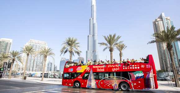Dubai: City Sightseeing HOHO Bus Tour + Sunset & Night Tour
