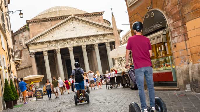 from the pantheon to the colosseum rome segway tour