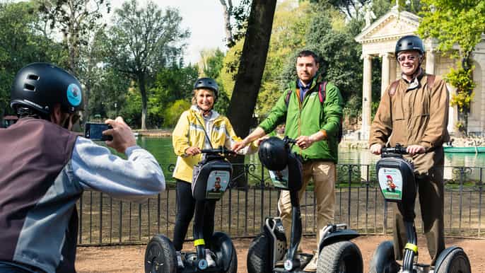 castel santangelo à borghese gardens segway tour