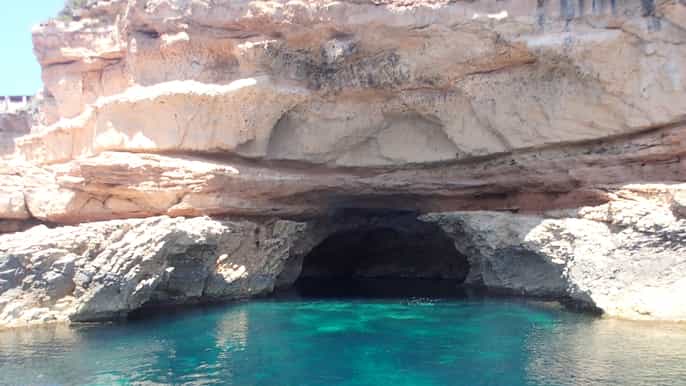 Ibiza: Snorkeling and SUP Paddle, Beach and Cave Cruise