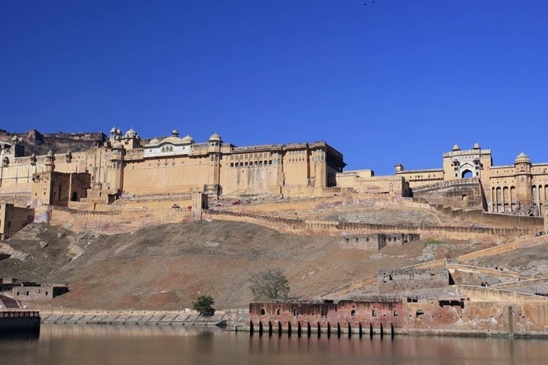 Vanuit New Delhi: Jaipur en Amer Fort-tour op dezelfde dag met de autoPrivévervoer, gids, monumententickets en lunch