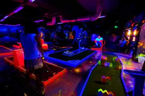 Prague: Glow Golf Mini Golf Game by UV Light